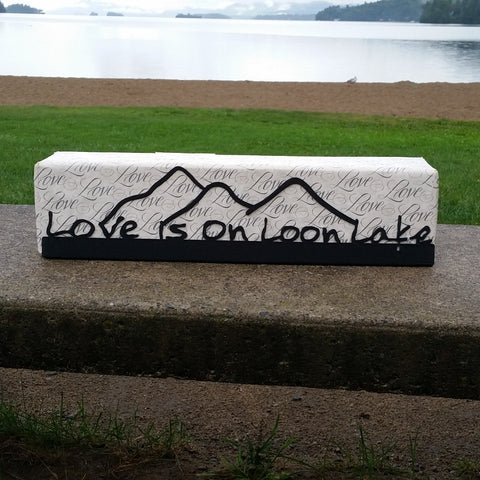 Loon Lake Metal Sign