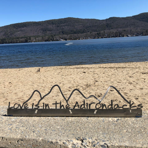 Adirondack Stainless Steel Metal Sign