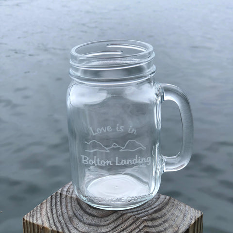 Bolton Landing Mason Jar