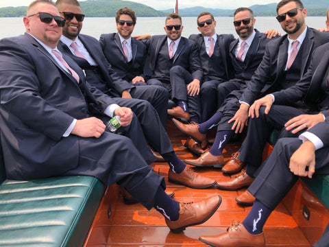 Lake George Silhouette Socks