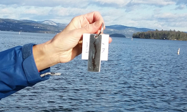 Lake George Key Chain, stainless steel