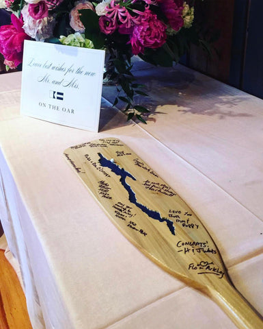 Lake George Paddle, Hand Crafted Guest Book