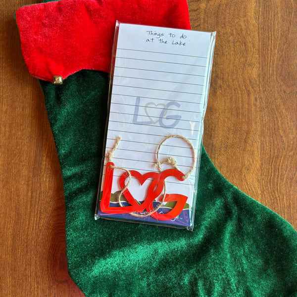 Lake George Gift set with notepad and Lake George ornament