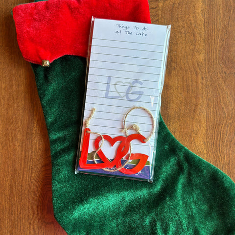 Lake George Gift set with notepad and Lake George ornament