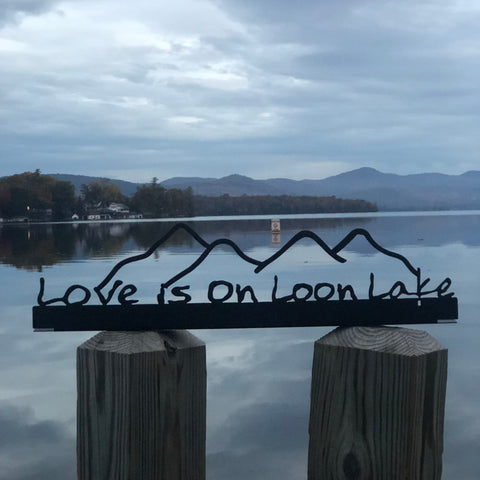 Loon Lake Metal Sign