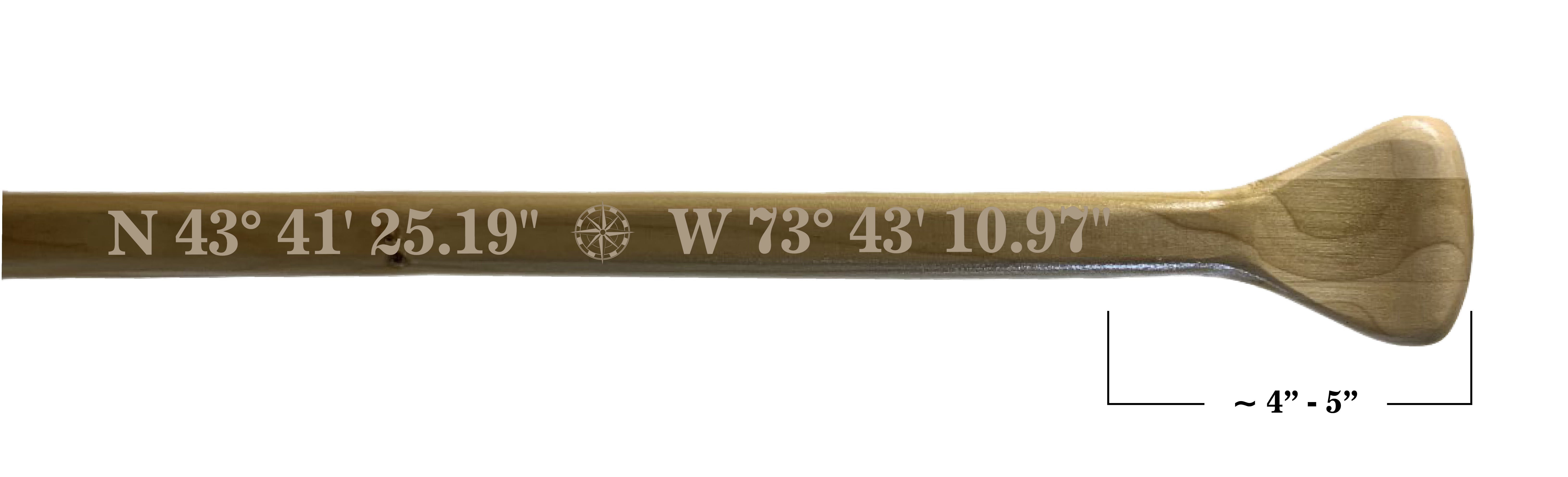 Adirondack Locally Handcrafted Canoe Paddle Guest Book for Weddings