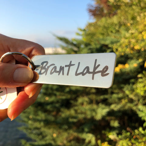 Brant Lake Key Chain, stainless steel