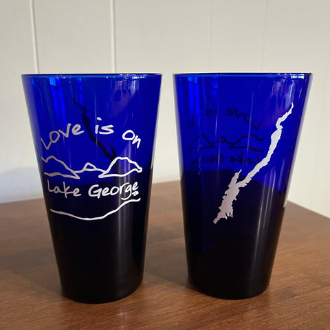 Lake George Two-Sided Pint Glass
